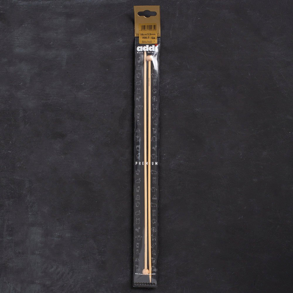 Addi Bambus 3,5mm 35cm Bambu Örgü Şişi - 500-7 - Hobium